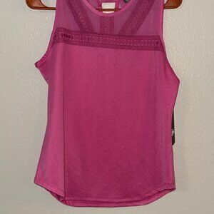 Daisy Fuentes Sleeveless Blouse, Pink, Size Small- Brand New